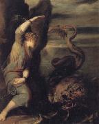 ESCALANTE, Juan Antonio Frias y Andromeda and the Monster oil on canvas